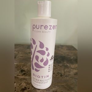 Clean Beauty Pure Zero BIOTIN Strengthening shampoo 12 fl oz Vegan Haircare New